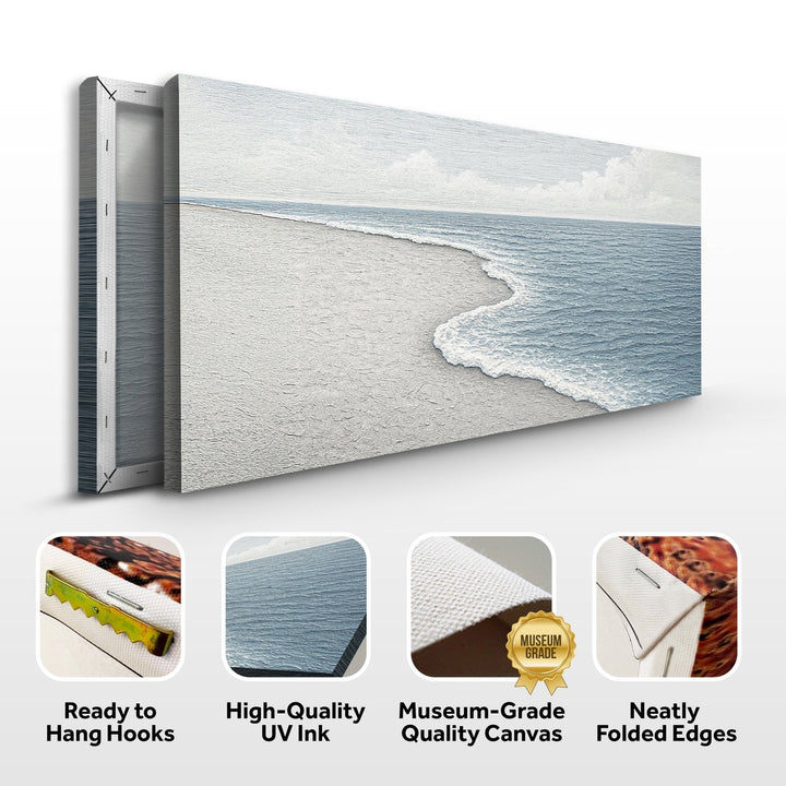 Abstract Beach Shore Wall Art - Unique Canvas Design