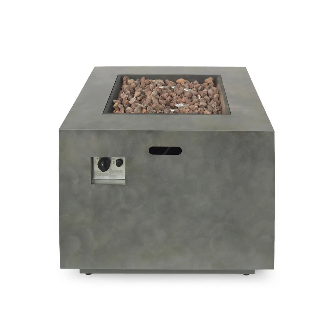Outdoor Patio Fire Pit Table with 50,000 BTU Heat