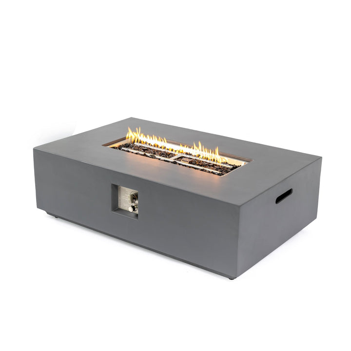 Volon Modern Rectangular Fire Pit Table