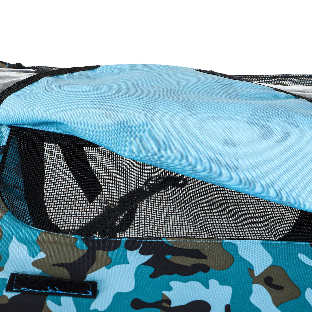 Outdoor Heavy Duty Collapsible Pet Bike Trailer with 16-Inch Wheels