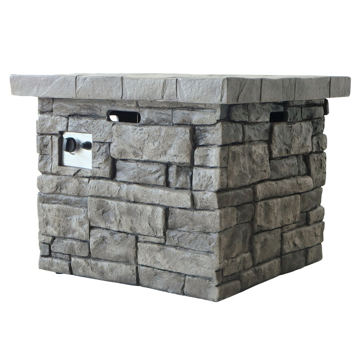 Outdoor Propane Fire Pit 40,000 BTU - Gray Finish