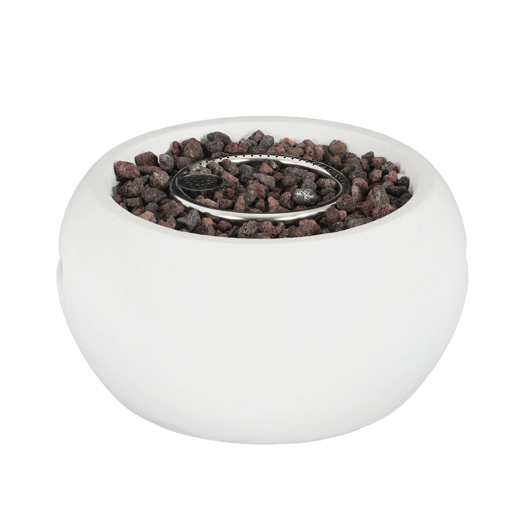 Patio MGO Propane Fire Pit, 40,000 BTU, White
