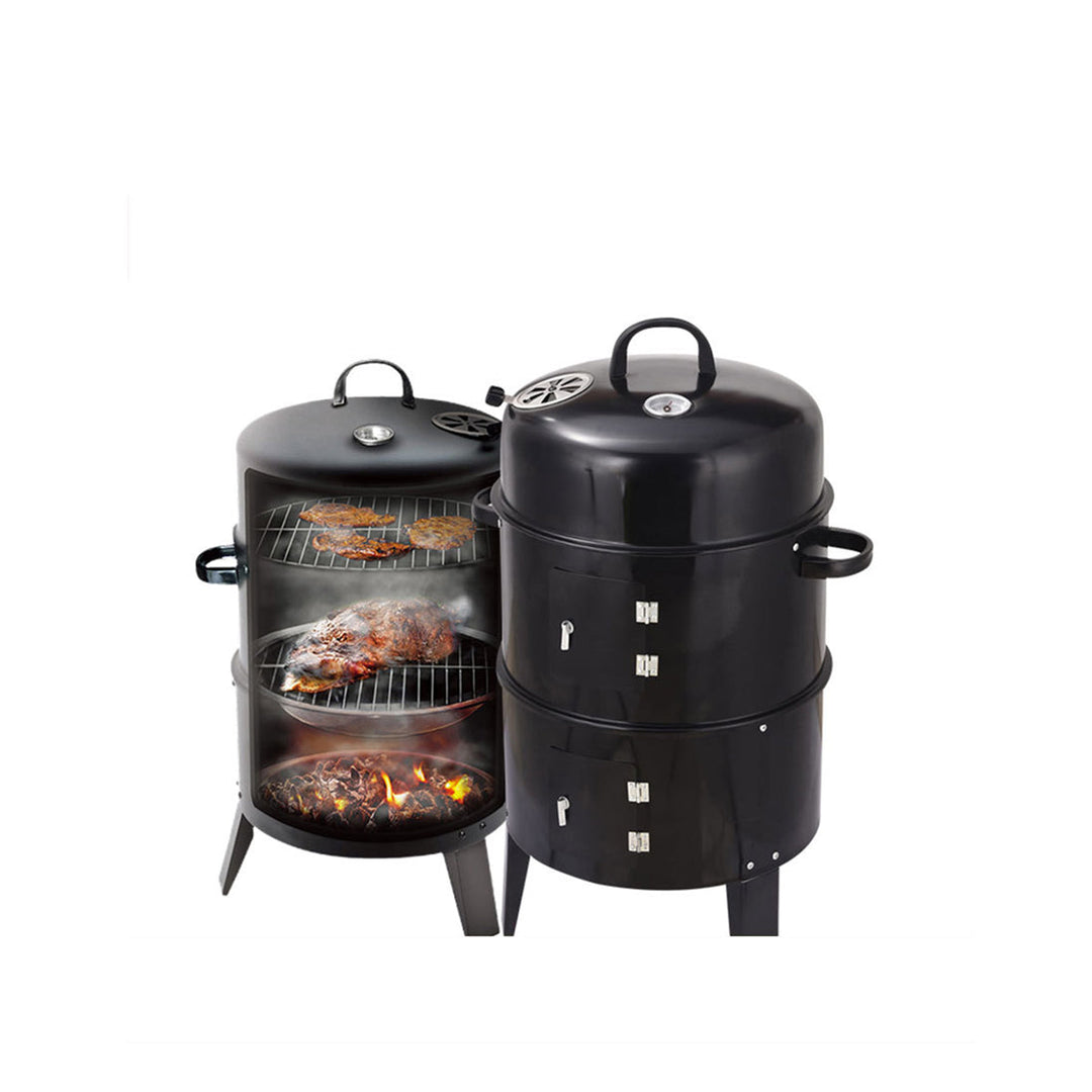 Double-Layer Charcoal Grill Stove for Outdoor Cooking