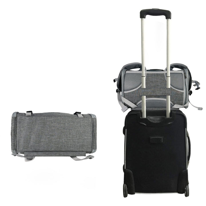 Mr. Peanut's Monterey Series Airline Compliant Horizontal Backpack Pet Carrier