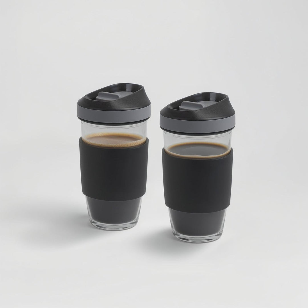 Borosilicate Glass Coffee Cups 2 Cups
