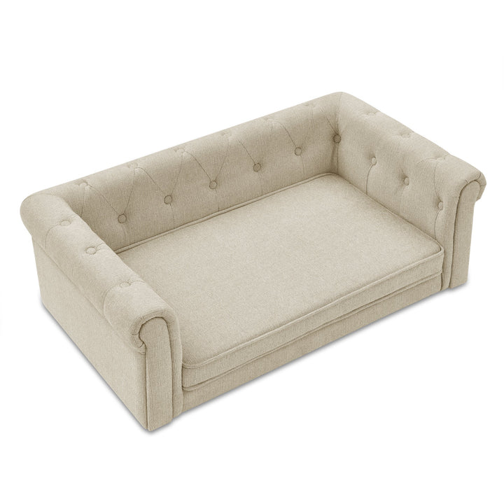 Modern Elegant Rectangle Elevated Pet Bed