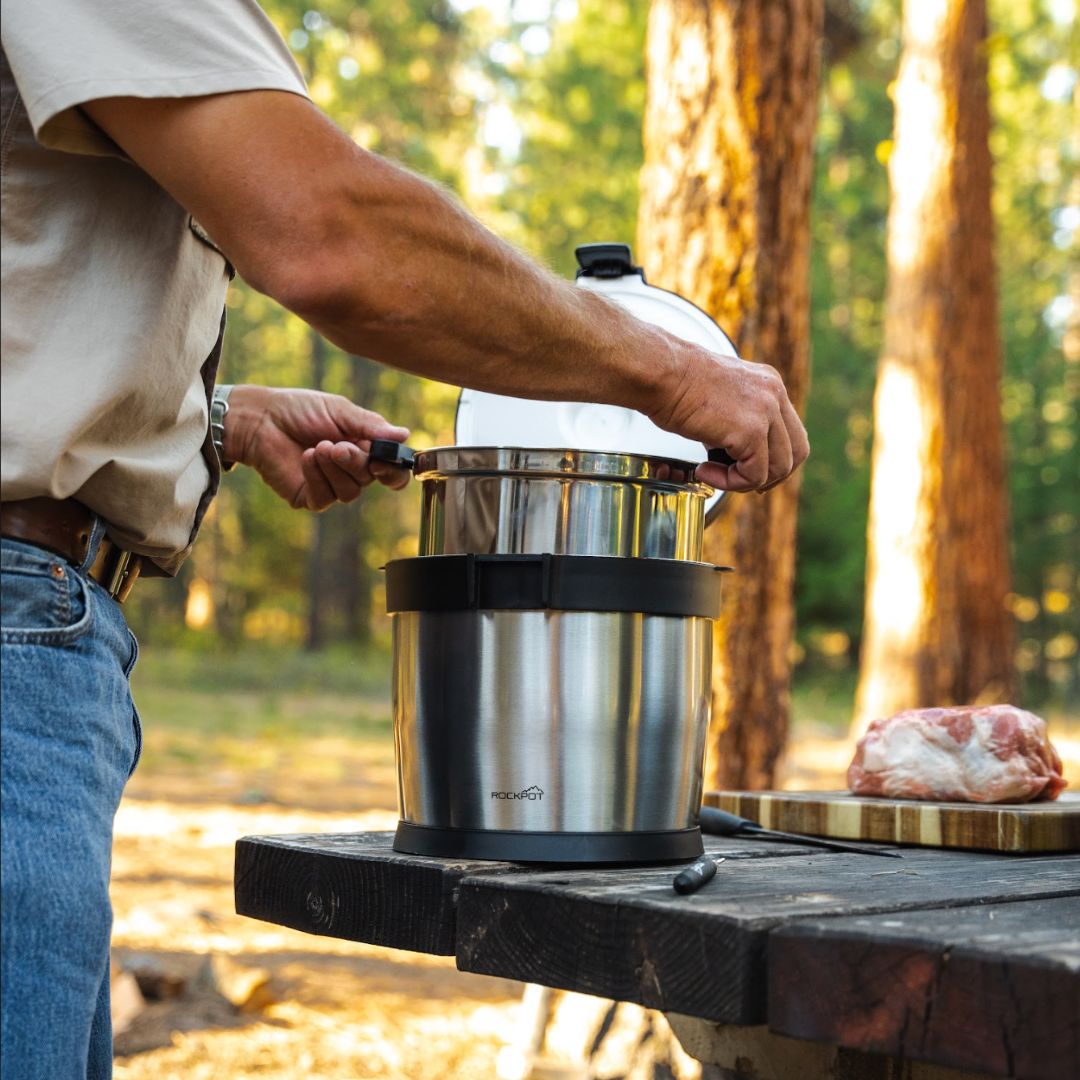 7QT RockPot Original - Portable Cooking Pot for Outdoor Use
