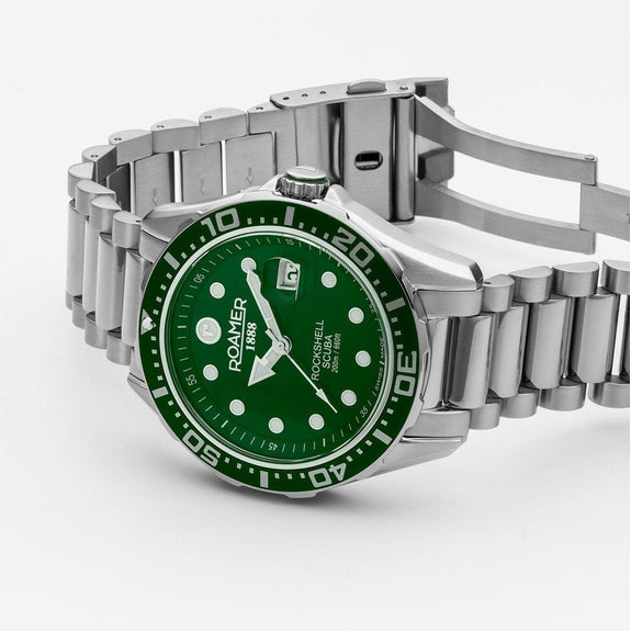 Rockshell Mark III Automatic Dive Watch with Green Dial