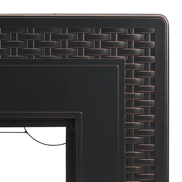 Albany 44" Rectangular Aluminum Gas Fire Pit Table