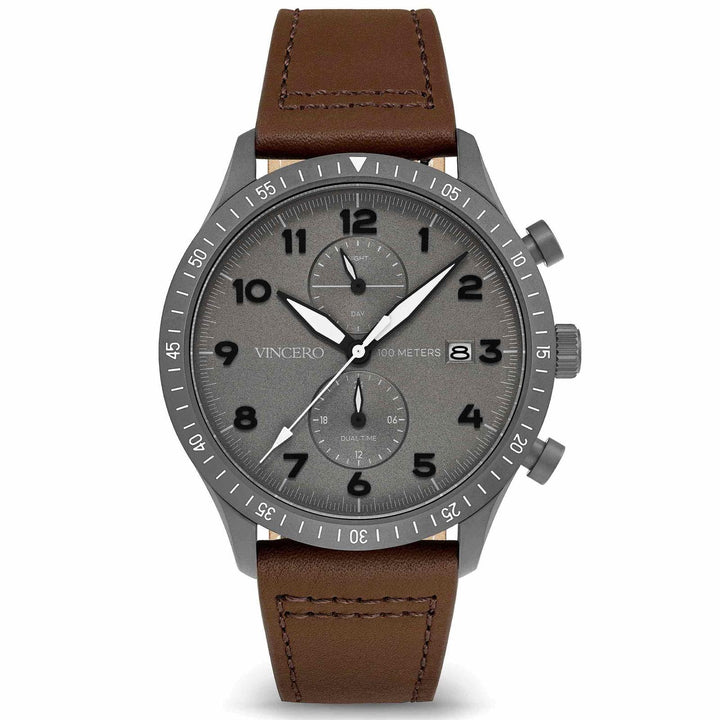 Vincero Collective The Altitude - Gunmetal/Walnut