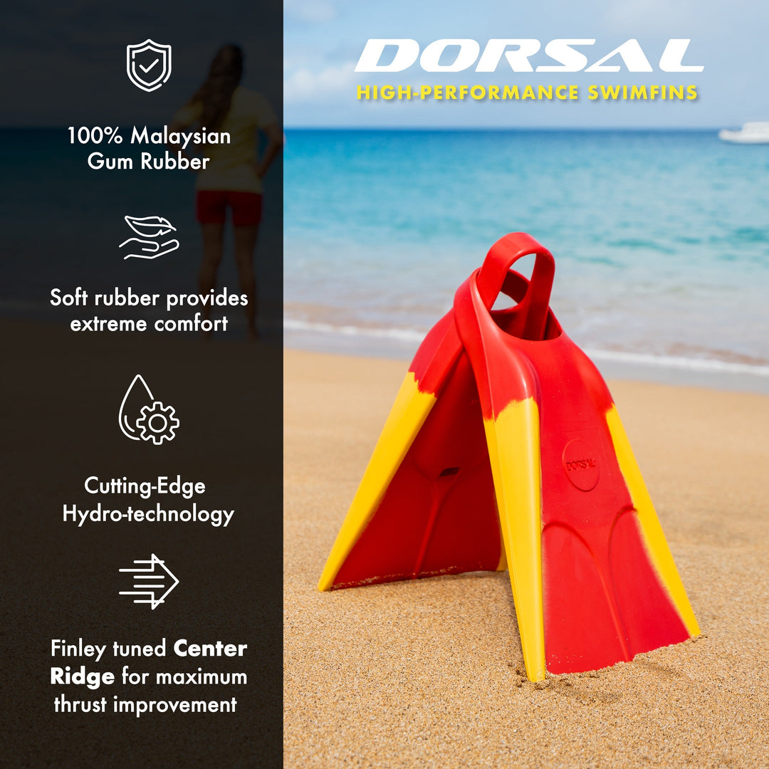 DORSAL Floating Swim Fins for Bodyboarding and Surfing