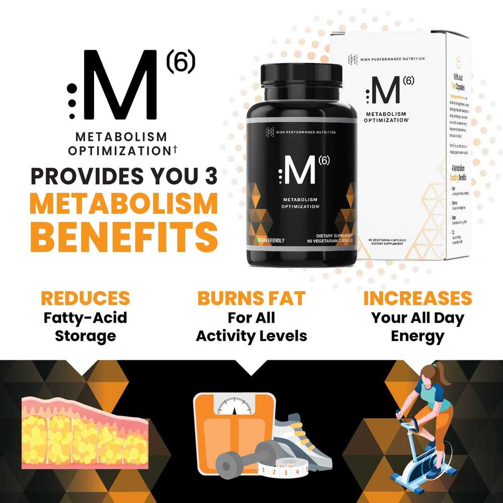 M 6 Metabolism Optimization Supplement for Weight Loss