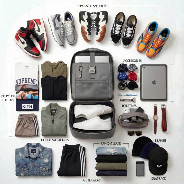Sole Premise Red Leather Luxury Carry-On Backpack Patented Signature Design