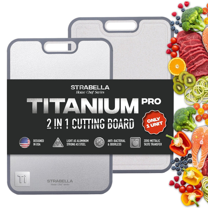 Titanium Cutting Board – Durable, Antibacterial Gift Set