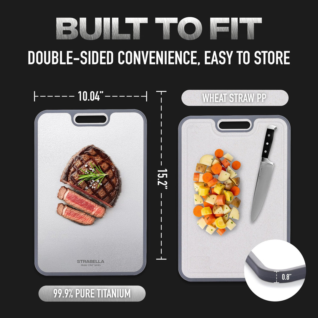Titanium Cutting Board – Durable, Antibacterial Gift Set