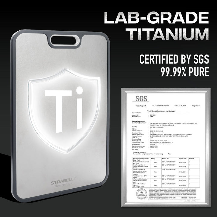 Titanium Cutting Board – Durable, Antibacterial Gift Set