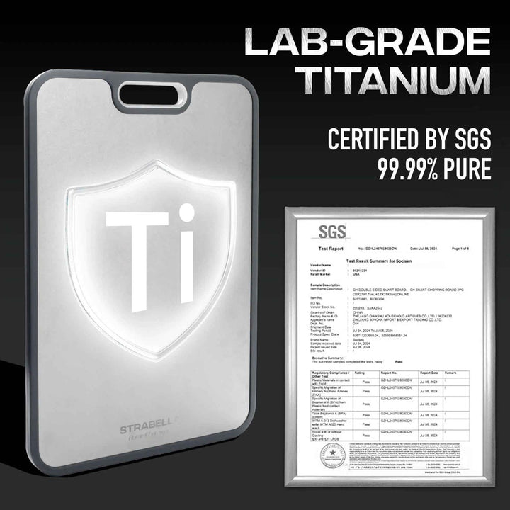 Titanium Cutting Board – Durable, Antibacterial Gift Set