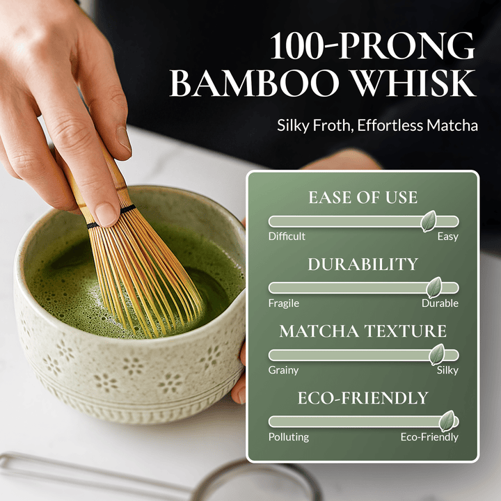 Bamboo Tea Whisk Set: Perfect Gift for Tea Lovers