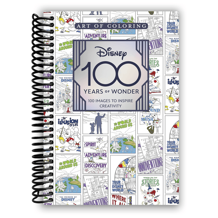 Art of Coloring: Disney 100 Years of Wonder: 100 Images to Inspire Creativity Spiral-bound