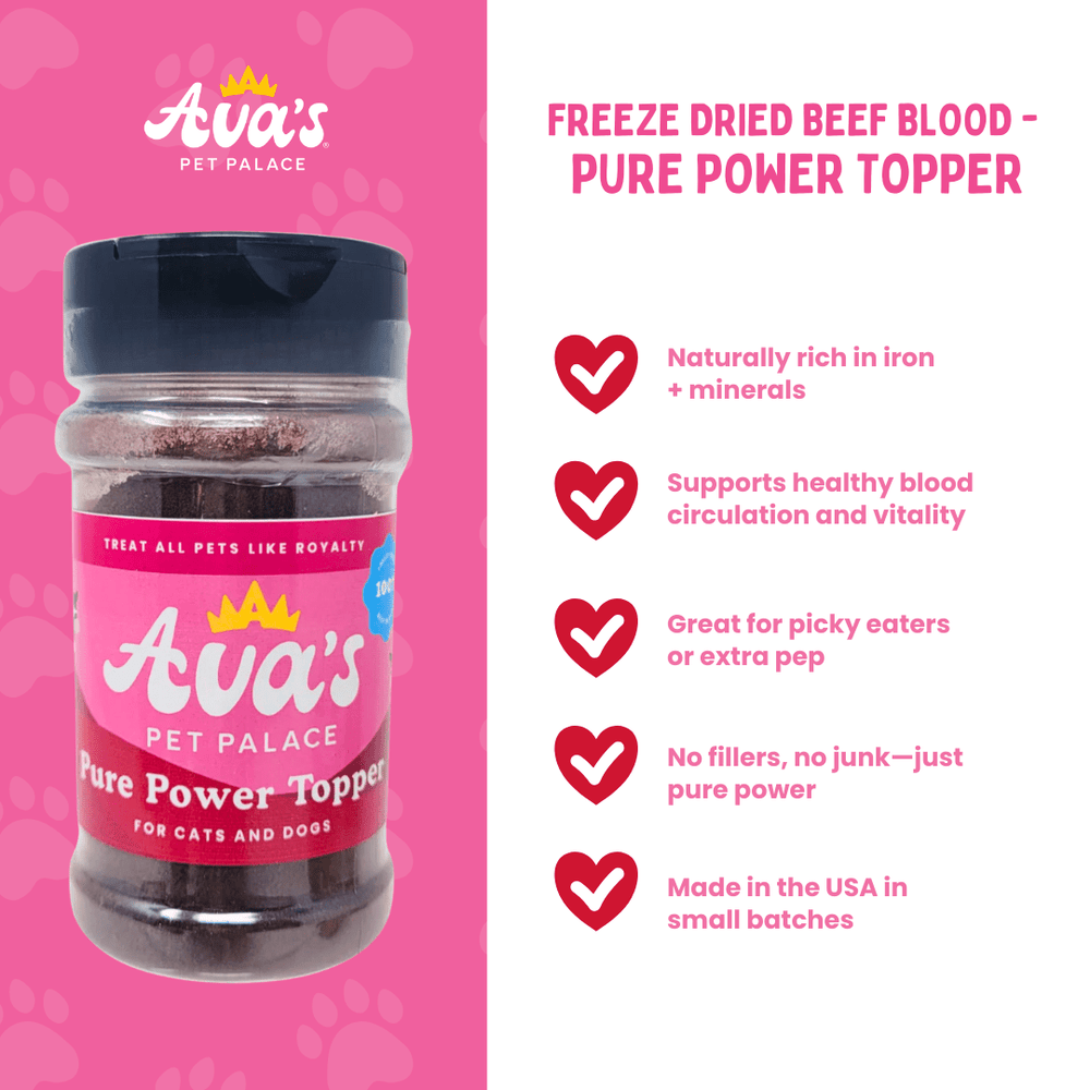 Freeze Dried Beef Blood - Pure Power Topper