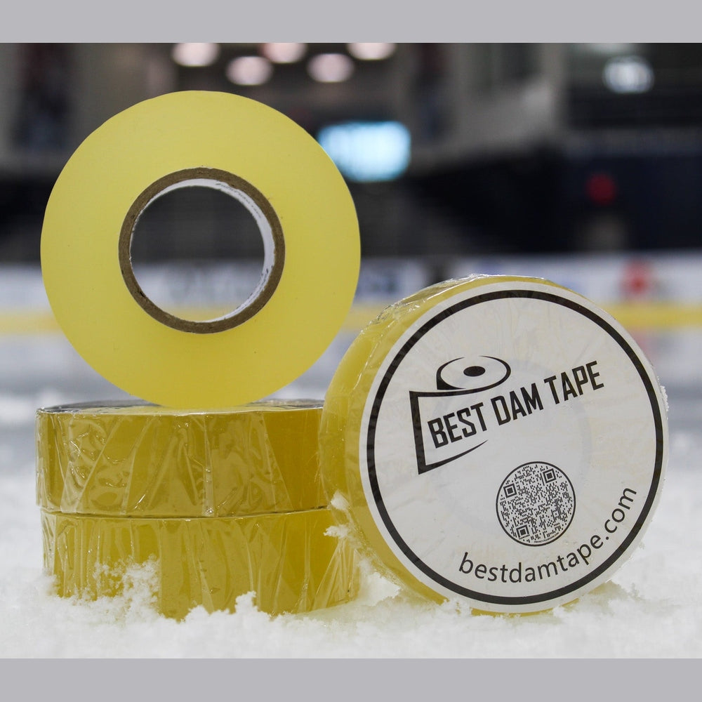 Best Dam Clear Hockey Tape - Three Rolls for Players