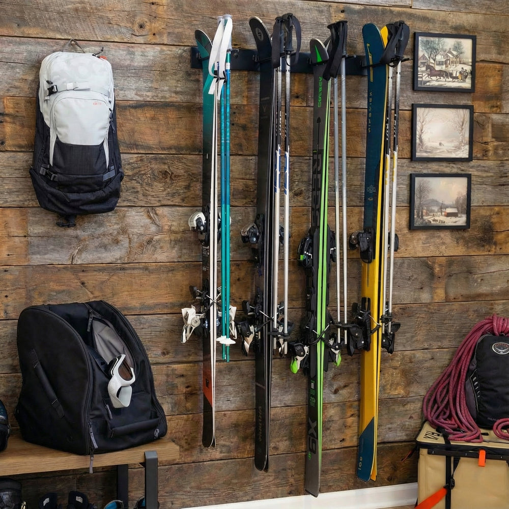 Snowbasin Ski Storage Rack for 8 Pairs