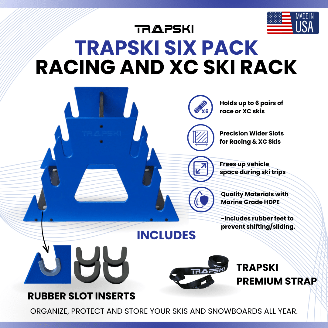 TRAPSKI SIX PACK Wide Stance Snowboard Rack