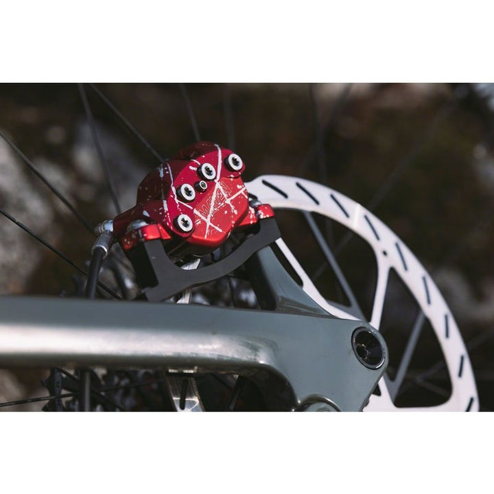 SRAM Maven Ultimate Stealth Expert Disc Brake Kit - Front/Rear Levers, Front/Rear Red Splash Calipers, Adapters, 4 Rotors, Bleed Kit