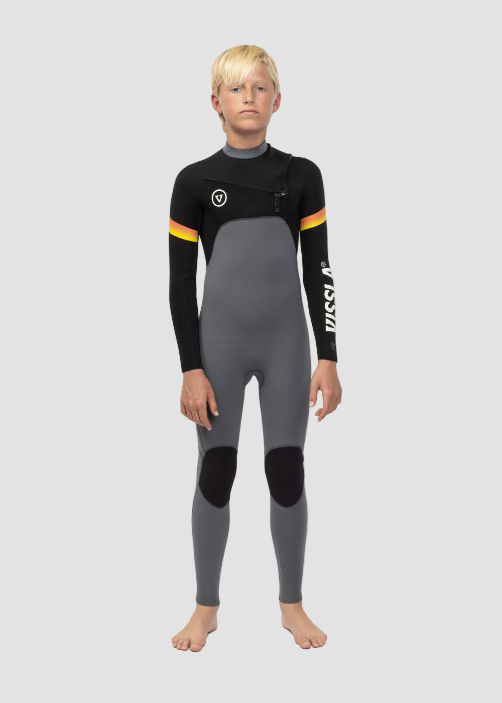 Boys Chest Zip Wetsuit Designed for Surfing Comfort