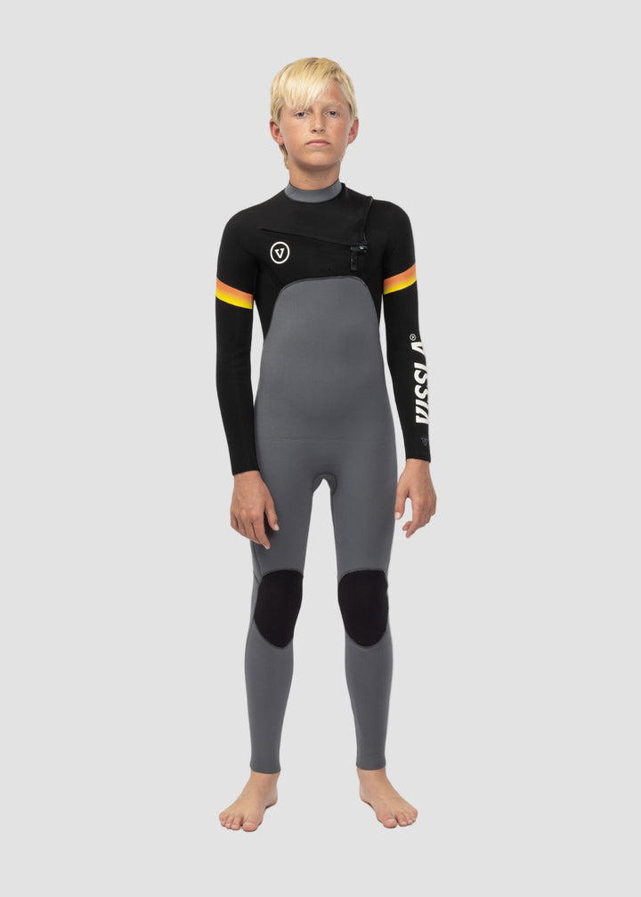 Boys Chest Zip Wetsuit Designed for Surfing Comfort