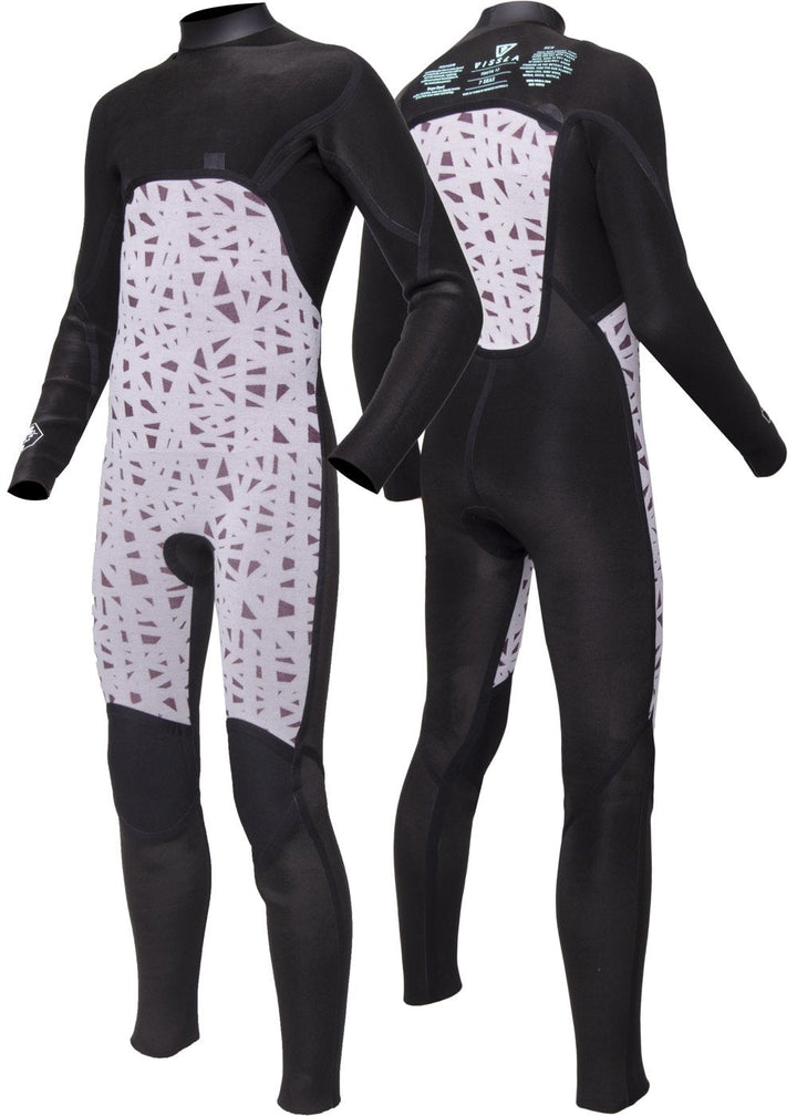 Boys Full Chest Zip Wetsuit for Cold Water Surfing