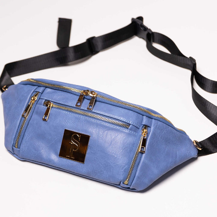 Sole Premise Baby Blue Leather Sling Bag