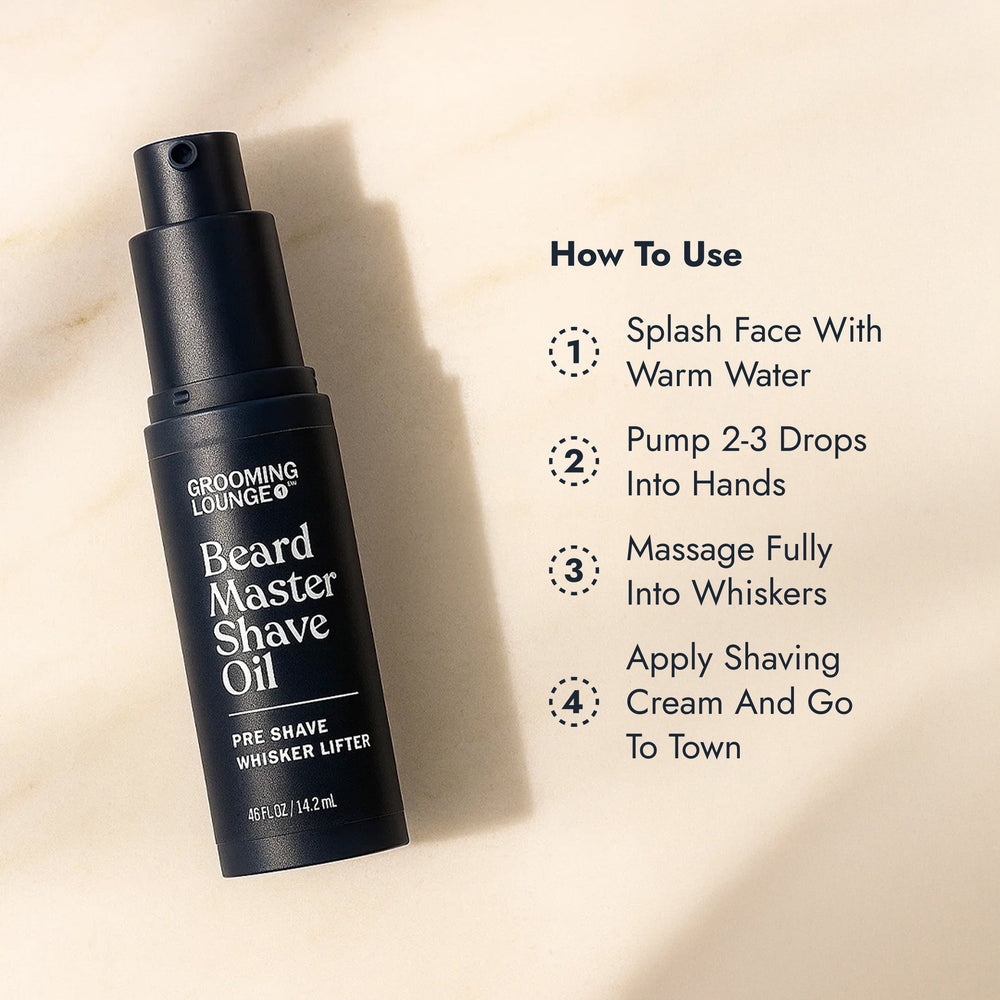 Grooming Lounge Beard Master Shave Oil 3 Pack Save $10