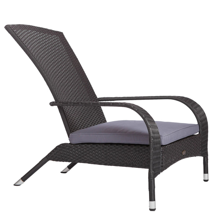 Black Coconino Wicker Chair for Outdoor Comfort