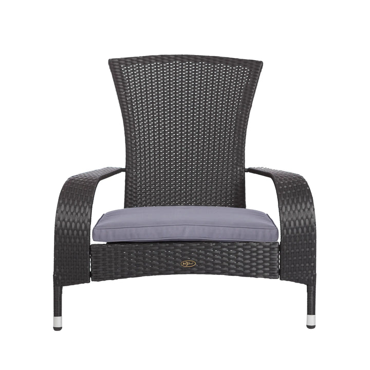 Black Coconino Wicker Chair for Outdoor Comfort