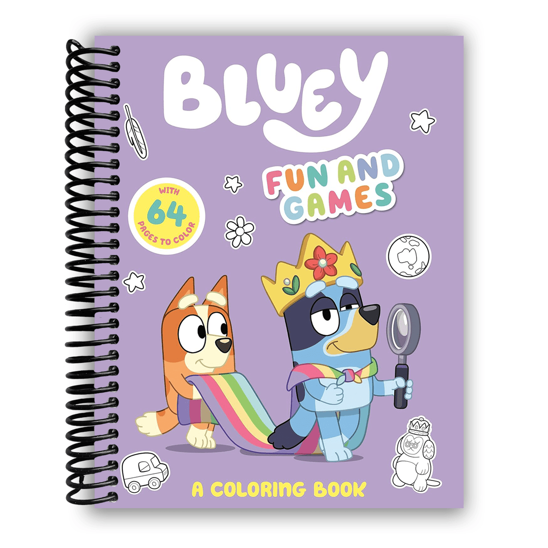 Bluey: Fun and Games: A Coloring Book Spiral Bound