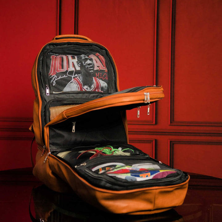 Sole Premise Brown Leather Luxury Carry-On Bag Patented Signature Design