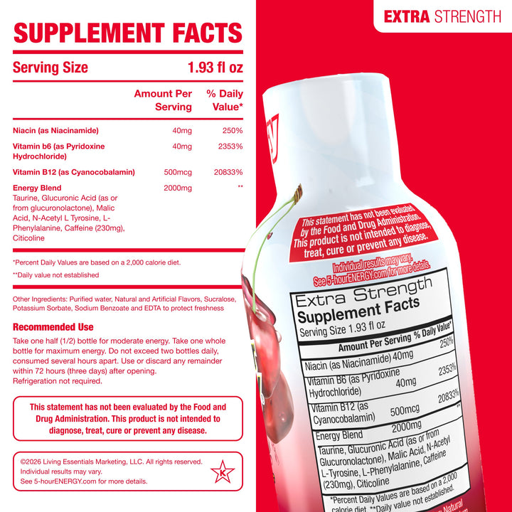 24 Pack 5-hour ENERGY Cherry Flavor Shots