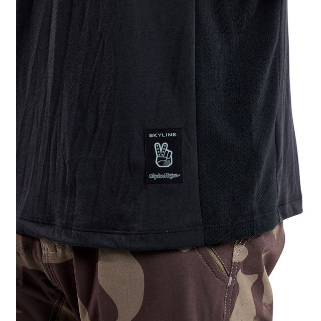 Troy Lee Designs Skyline Short Sleeve Ride Tee – Signature Black