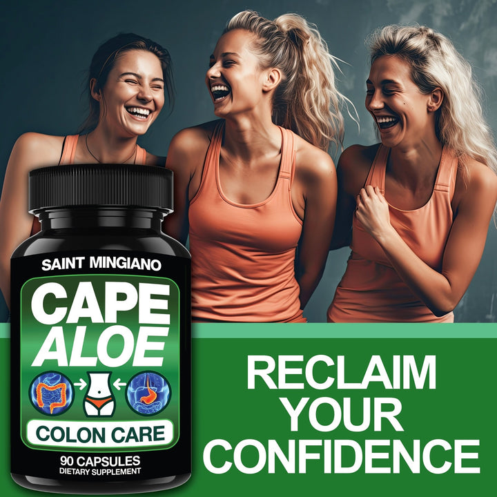 Cape Aloe Colon Cleanse, Detox & Flush - 90 Capsules. Gentle Constipation Relief