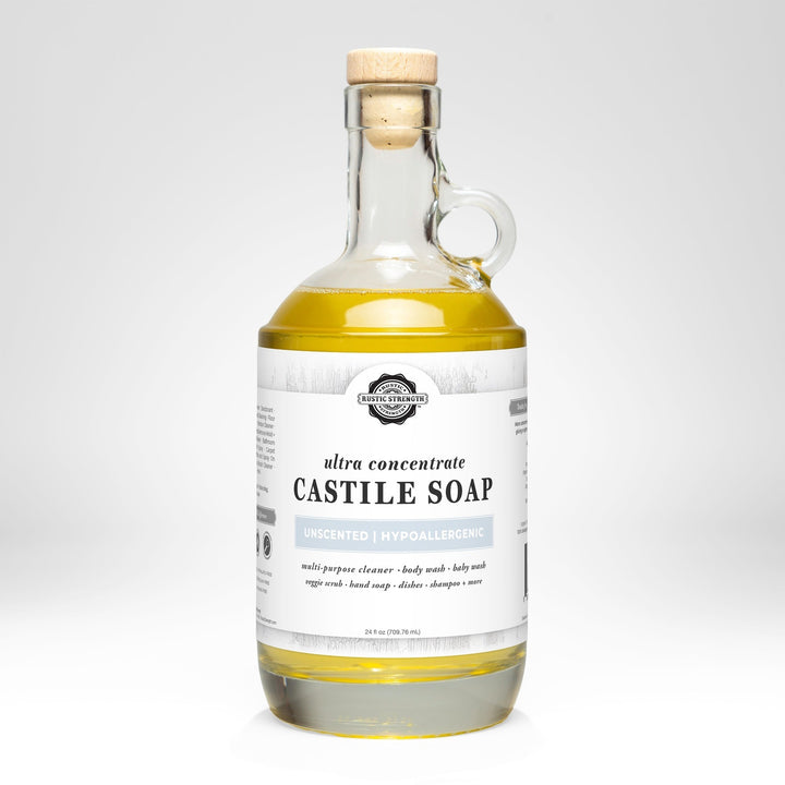 Rustic Strength Castile Soap - Ultra Concentrate | Unscented