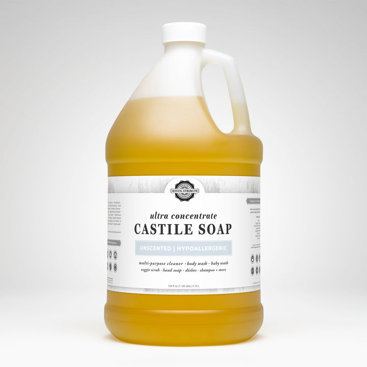 Rustic Strength Castile Soap - Ultra Concentrate | Unscented