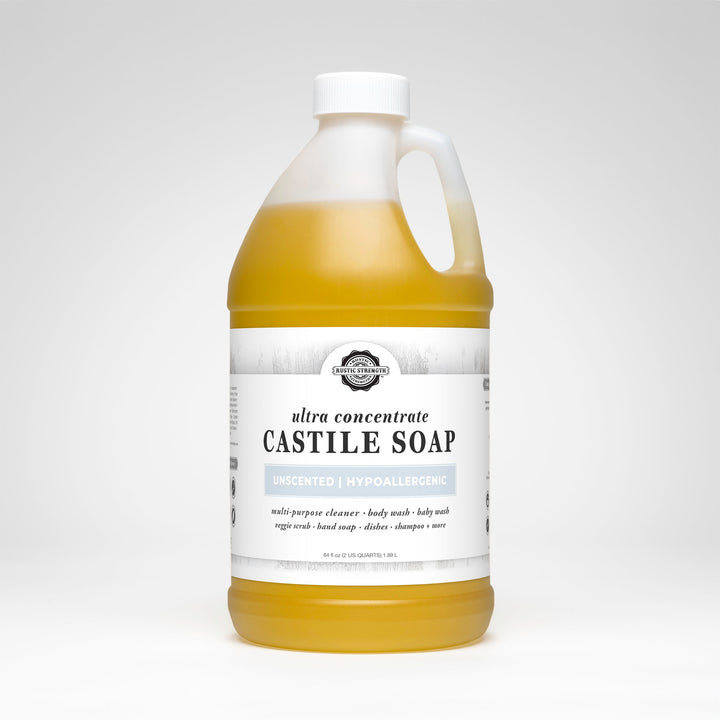 Rustic Strength Castile Soap - Ultra Concentrate | Unscented