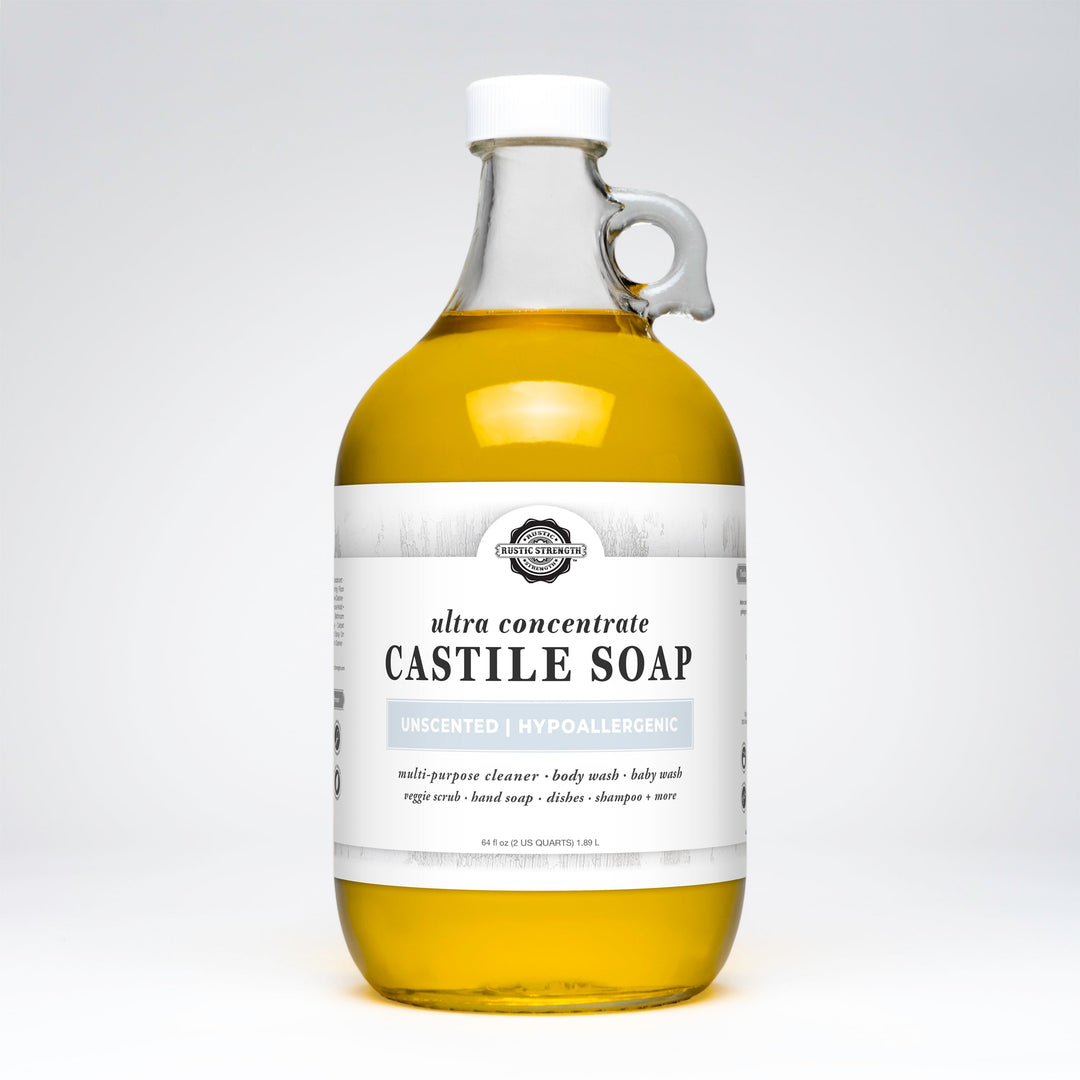Rustic Strength Castile Soap - Ultra Concentrate | Unscented