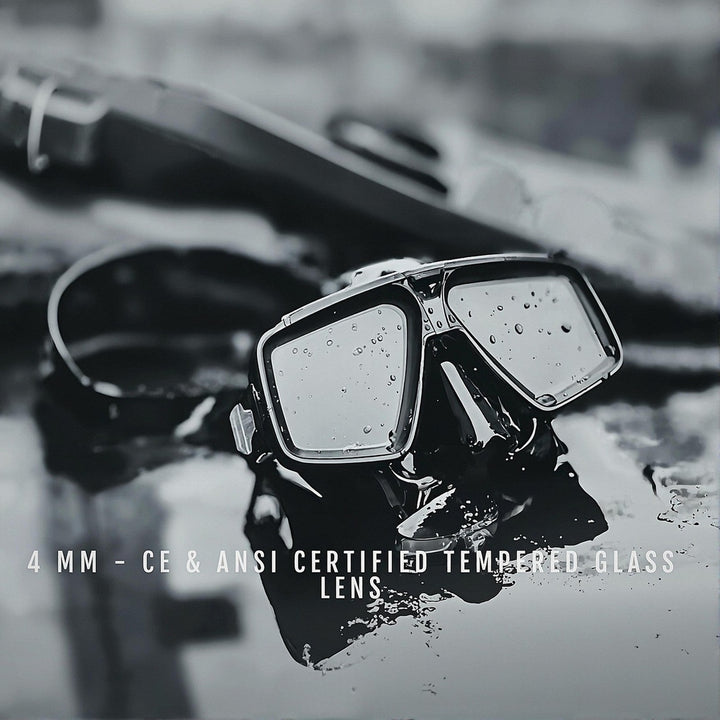 ATACLETE Twin Lens Dive Mask & Snorkel Combo
