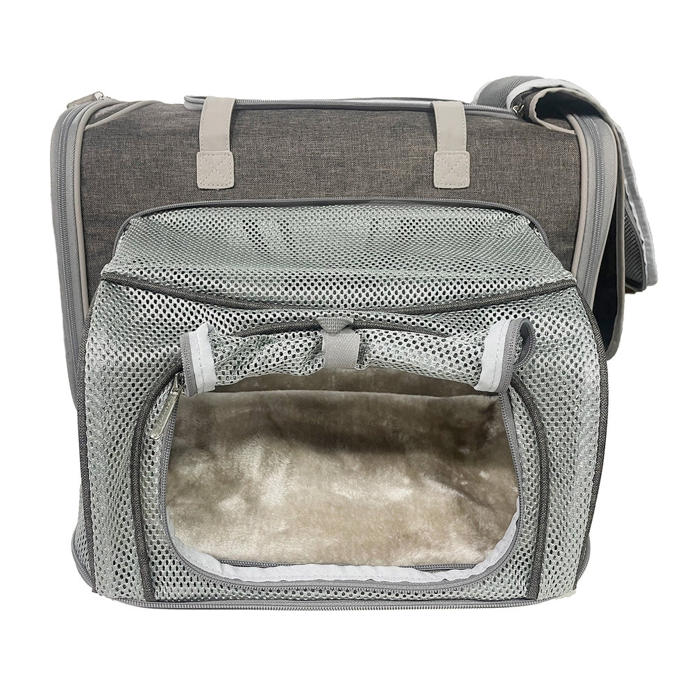 Mr. Peanut's Gold Series Big Apple XL Size Airline Compliant Expandable Pet Carrier