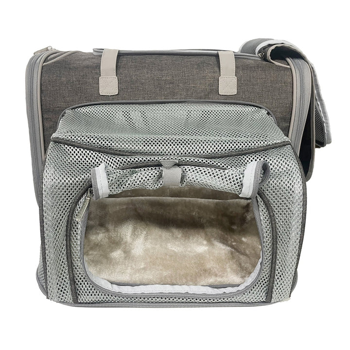 Mr. Peanut's Gold Series Big Apple XL Size Airline Compliant Expandable Pet Carrier