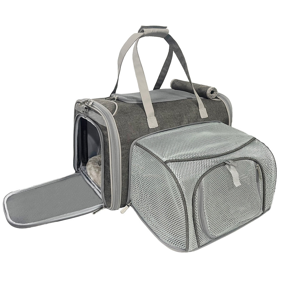 Mr. Peanut's Gold Series Big Apple XL Size Airline Compliant Expandable Pet Carrier