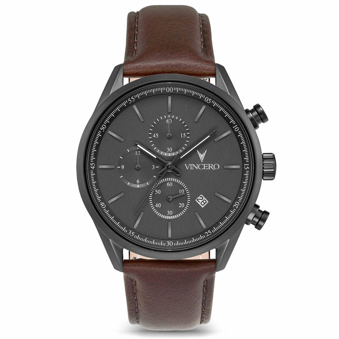 Vincero Collective The Chrono S2 40mm - Gunmetal/Walnut