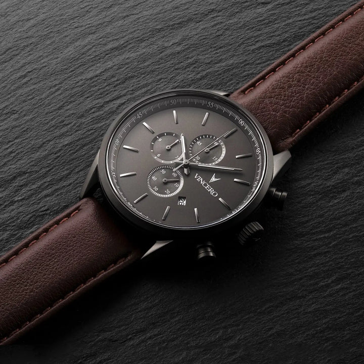Vincero Collective The Chrono S2 40mm - Gunmetal/Walnut